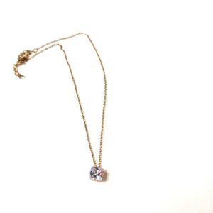 Women's Rhinestone Gold Toned Necklace